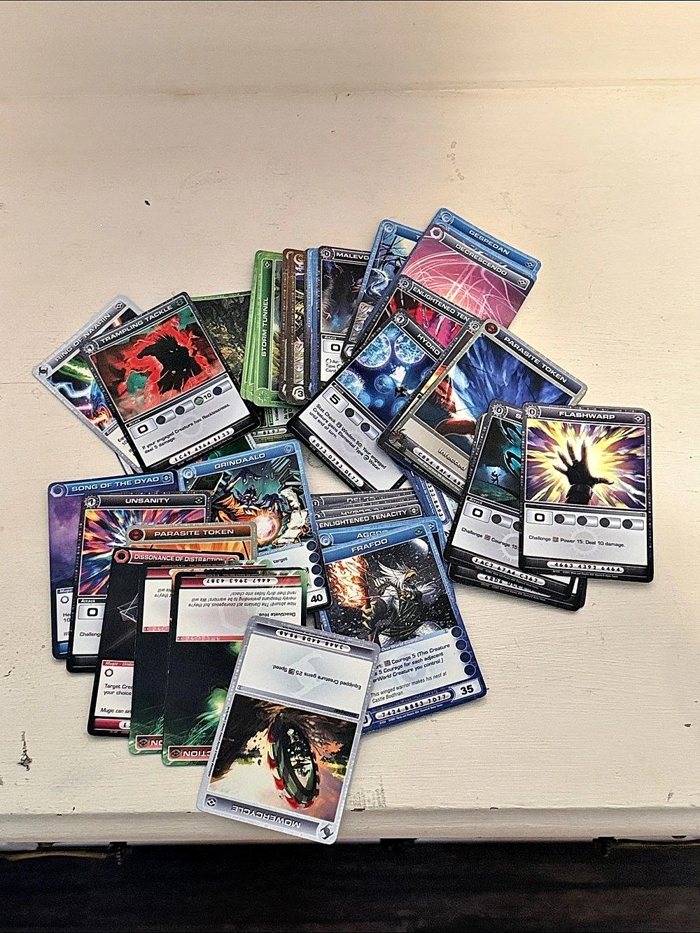 Chaotic Trading Card Game Lot of 60 cards